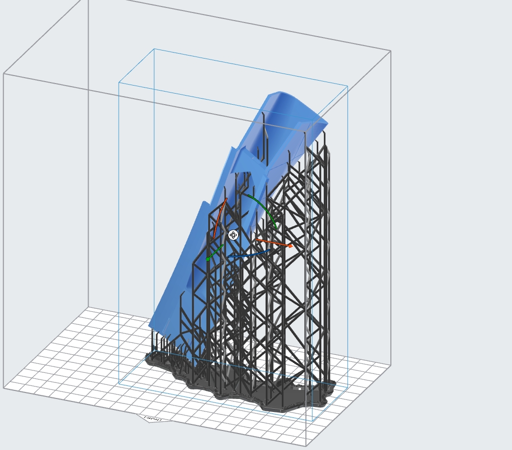 add supports for resin part_for desktop resin 3d printer